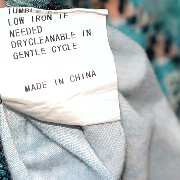 MORGAN WALLEN | Western Cow Hide Graphic Tee in Teal and Black Tie Dye | Size S - Picture 5 of 6